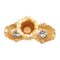 2-Tier Decorative Fruit Bowl, Gold Resin Serving Bowl – French Style Countertop Organizer